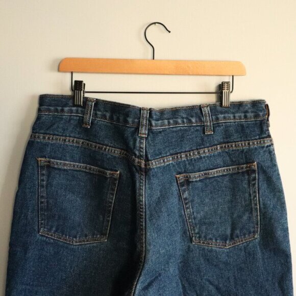 Work King Men's 36Wx30L Blue Denim Thermal Fleece Lined Straight Leg Jeans - Picture 6 of 10